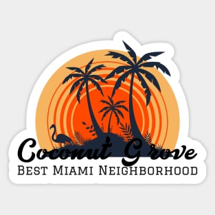 Coconut Grove Best Miami Neighborhood Sticker